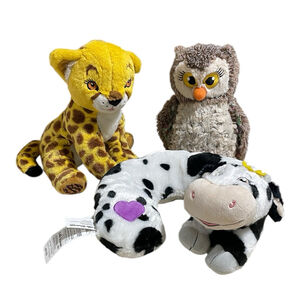 Lot Little Brownie Bakers Girl Scout Plush Cheetah Owl Cow Neck Pillow Stuffed